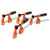 JORGENSEN 2391335 Steel Bar Clamp Set Medium Duty 4PK 15cm/30cm