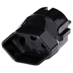 Martin Kaiser 145N/sw Travel Adapter Type F with Earthing for CH Socket J