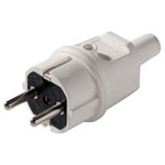 Martin Kaiser 514/kws Safety Plug 250V Chalk White IP44 Reconnectable Type F