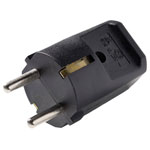 Martin Kaiser 519oT/sw Safety Plug Black Re-connectable Polyamide IP20 250V