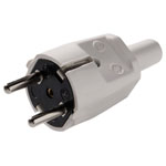 Martin Kaiser 520/gr Safety Plug PVC 250V Grey IP20 F Plug Anti-Kink Design
