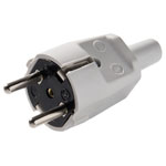 Martin Kaiser 520/kws Safety Plug PVC 250V White IP20 Type F Anti-Kink