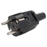 Martin Kaiser 520/sw Safety Plug 250V Black IP20 Reconnectable Type F