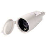 Martin Kaiser 552/kws Mains Socket 250V, Chalk White, IP44, Flexible Cables