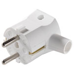 Martin Kaiser 577/kws Safety L-Shape Plug Polyamide 6 250V Chalk White IP20