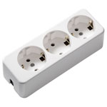 Martin Kaiser 638/kws Multi-receptacle 250V White IP20 Type F, Re-connectable