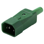 Martin Kaiser 749/gn IEC Connector 10A Re-connectable Green Flexible Cable