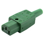 Martin Kaiser 794/gn IEC Connector Plug Green 10A Re-connectable Design