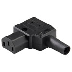 Martin Kaiser 890/sw IEC Connector 10A Black Right Angle Re-connectable