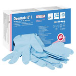 KCL 074107081C Dermatril Disposable Gloves, Size 7, Chemical Resistant