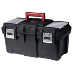 Keter 245309 Tool Box Black, Metal Fasteners, Removable Storage