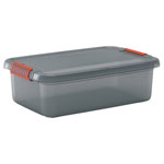 KIS 237489 Storage Box Stackable Latch 590x180x390mm Smoke Grey