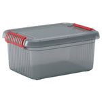 KIS 237490 Storage Box Stackable 390x180x290mm Smoke Grey Translucent