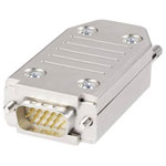 Knorr Tec 10040010 D-SUB Plug 15-Pin 180° Vibration-Proof Cage Clamp