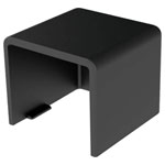 KOPOS 8621_FB Cable Duct Endpiece 20x20mm Black 1Piece Wall/Ceiling Use