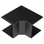 KOPOS 8645_FB Cable Duct 40x40mm Inside Corner Black Wall/Ceiling Mount