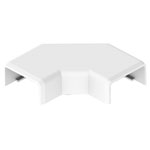 KOPOS 8923_HB Elbow Piece 20x10mm White Double Lid Lock Zone 2/22 Safe