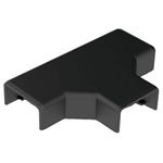 KOPOS 8924_FB Cable Duct Stub Connector 20x10mm Black Wall/Ceiling Mount