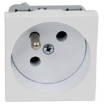 KOPOS QP 45x45_HB Inset Mains Outlet 45x45mm 1Piece White