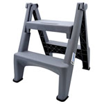 Kunzer 7KKT02 Folding Step Stool, 44 cm, Grey, 3.3 kg, Plastic, Workshop Use