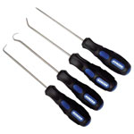 Kunzer 7SH04 Punch & Hook Tool 4-Piece Set, Includes Piercer & Hooks