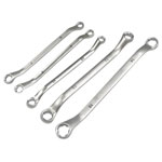 Kunzer 7SLS05 Double-ended Box Wrench Set, 6-15mm, Double-Ring Spanner