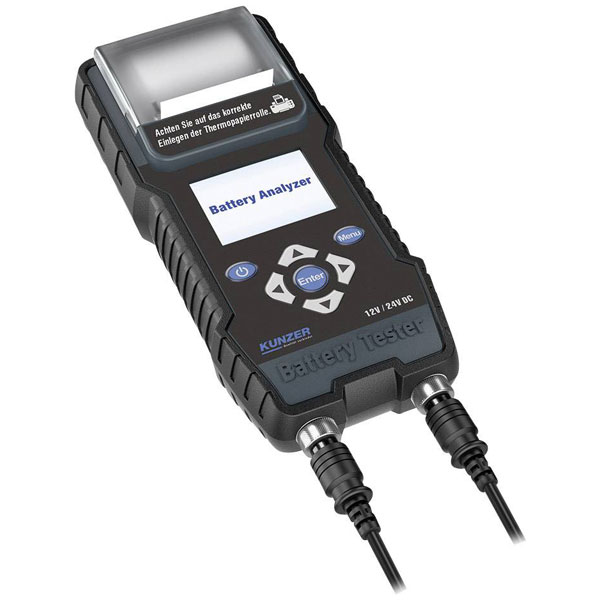 Kunzer BA1224 Battery Tester, 24V/12V, Fast Results, Integrated Pr...