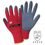 L+D 14910-9 Soft Latex Polyester Glove Size 9 EN 388:2016