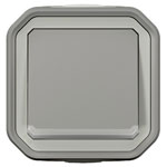 Legrand 069712L Plexo Switch Grey 10AX IP55 IK08 Surface-Mounted
