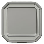 Legrand 069713L Plexo Wet Room Switch IP55 IK08 Grey 10 AX Illuminated