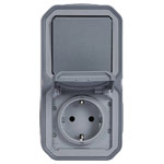 Legrand 069746L Plexo Wet Room Switch IP44 IK08 Grey