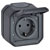 Legrand 069799L Plexo Surface Socket Anthracite IP44 Increased Protection