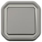 Legrand 069811L Plexo Wet Room Switch 10AX IP55 IK08 Grey