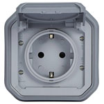 Legrand 069833L Plexo Socket IP44 IK08 Grey Screw Terminals
