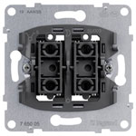 Legrand 765005 SEANO Switch Black 10 AX Plug-in Terminals LED-Ready