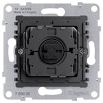 Legrand 765030 Seano Insert Shutter Switch Black Metal 3-Key Non-Illum.