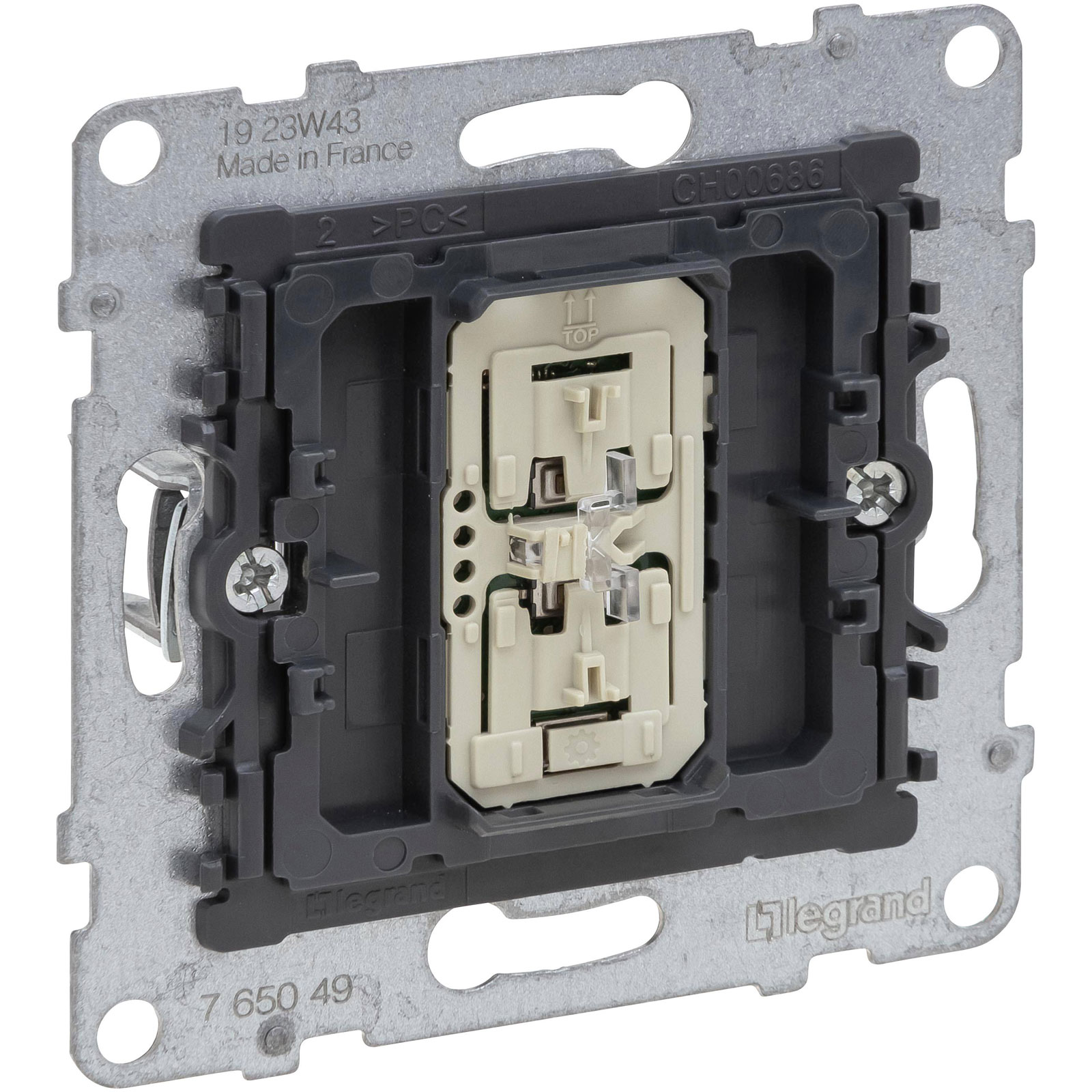 Legrand SEANO 765600 - Copertura Per Uscita Cavo, IP21, Colore Bianco Ultra