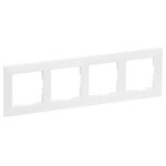 Legrand 765174 Seano Frame Faceplate Ultra White 4-Way 87x301mm