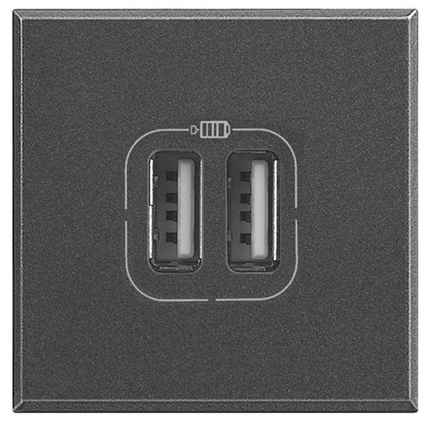 Legrand HS4287C2 Axolute USB Charging Station Type A/C 3000mA Anth...