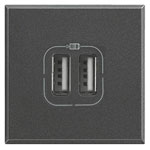 Legrand HS4287C2 Axolute USB Charging Station Type A/C 3000mA Anthracite