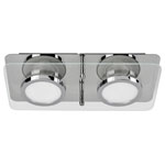 LightMe LM85621 Chromia LED Wall Light GU10 10W Monochrome Chrome