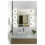 LightMe LM85640 Aqua LED Wall Light GU10 4.9W Monochrome Chrome