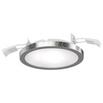 LightMe LM85665 Aqua LED Recessed Light 6W Silver Leaf Glossy