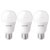 LightMe LM85918 LED Bulb E27 11W=75W Warm White 3-Pack Pear Shape