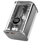 LogiLink PA0306 Battery Pack 10000mAh Transparent LCD Charge Indicator