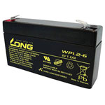 Long WP1.2-6 Universal VRLA Battery 6V 1.2Ah Maintenance-Free 97x57x25mm