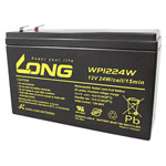 Long WP1224W VRLA Battery 12V 6Ah AGM Blade Terminal Low Self-Discharge