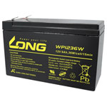 Long WP1236W VRLA Battery 12V 9Ah AGM 151x102x65mm Blade Terminal