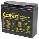 Long WP22-12N VRLA 12V 22Ah AGM Battery M6 Connector Maintenance-Free