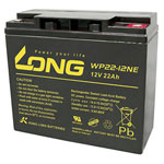 Long WP22-12NE VRLA Battery 12V 22Ah AGM 181x167x76mm M5 Maintenance-Free